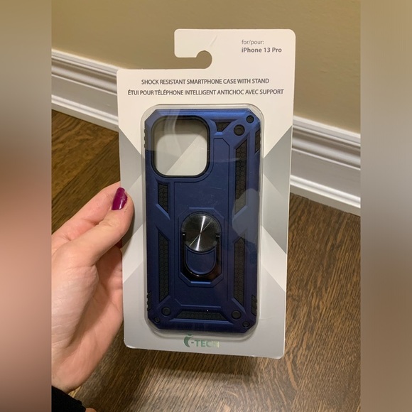 ITECH Shock Resistant Smartphone Case With Stand Blue Iphone 13 Pro BRAND NEW - Picture 1 of 4